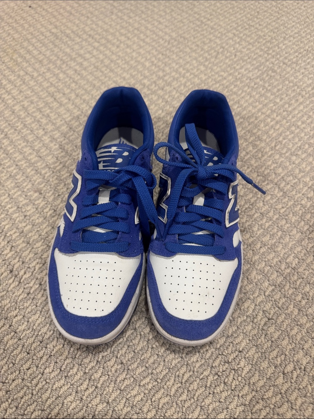 New Balance Blue and White Kid’s Sneakers